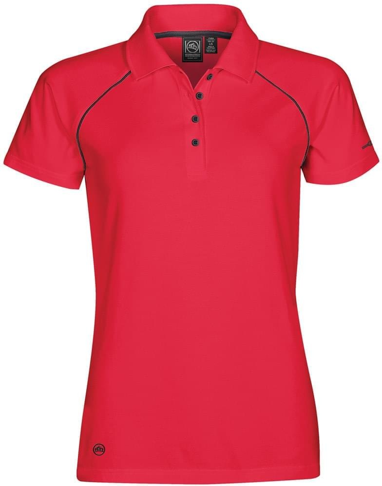Stormtech Ips-4w Women’s Piranha Performance Polo - Scarlet Black - Ladies Xs