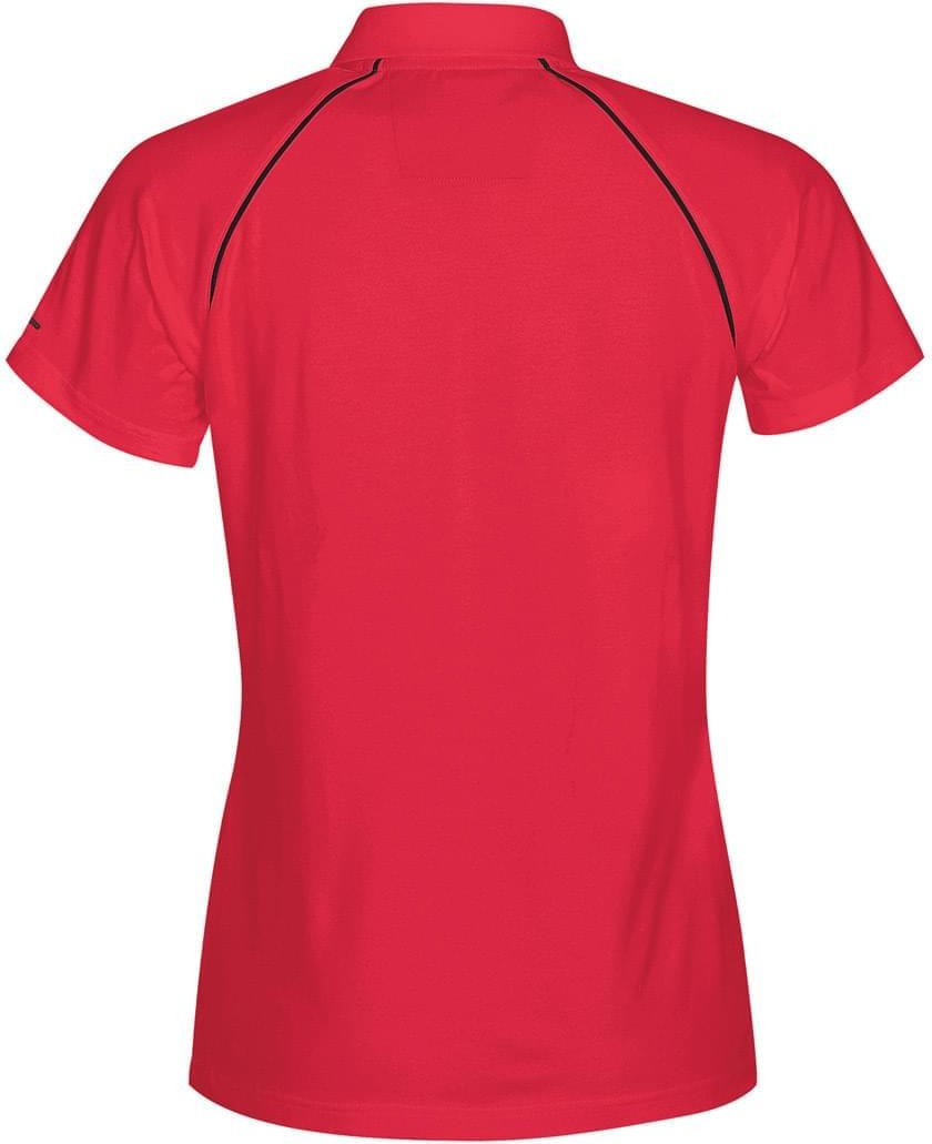 Stormtech Ips-4w Women’s Piranha Performance Polo - Scarlet Black - Ladies Xs