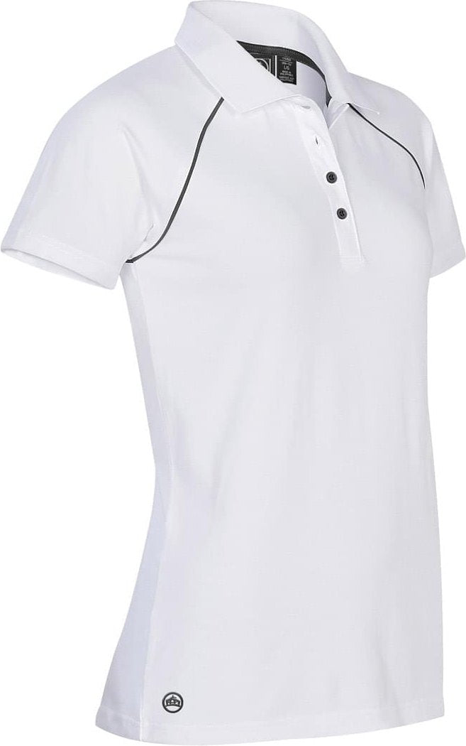 Stormtech Ips-4w Women’s Piranha Performance Polo - Tech White Granite