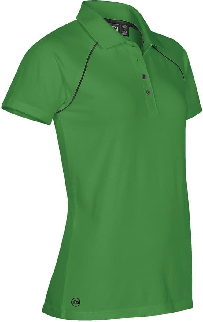 Stormtech Ips-4w Women’s Piranha Performance Polo - Treetop Green Black