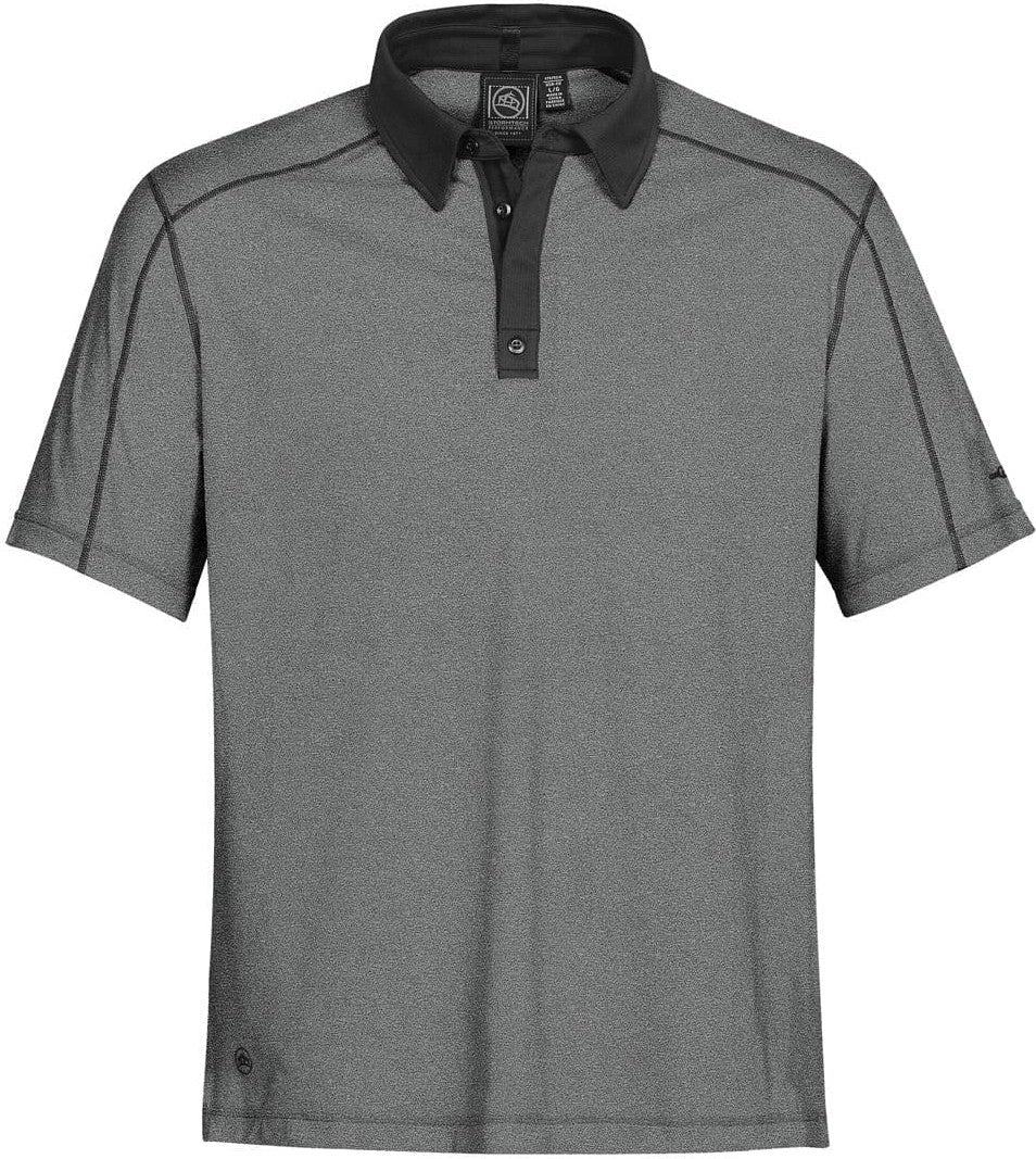 Stormtech Ipz-2 Men’s Odyssey Performance Polo - Carbon Melange - Black - Adult s