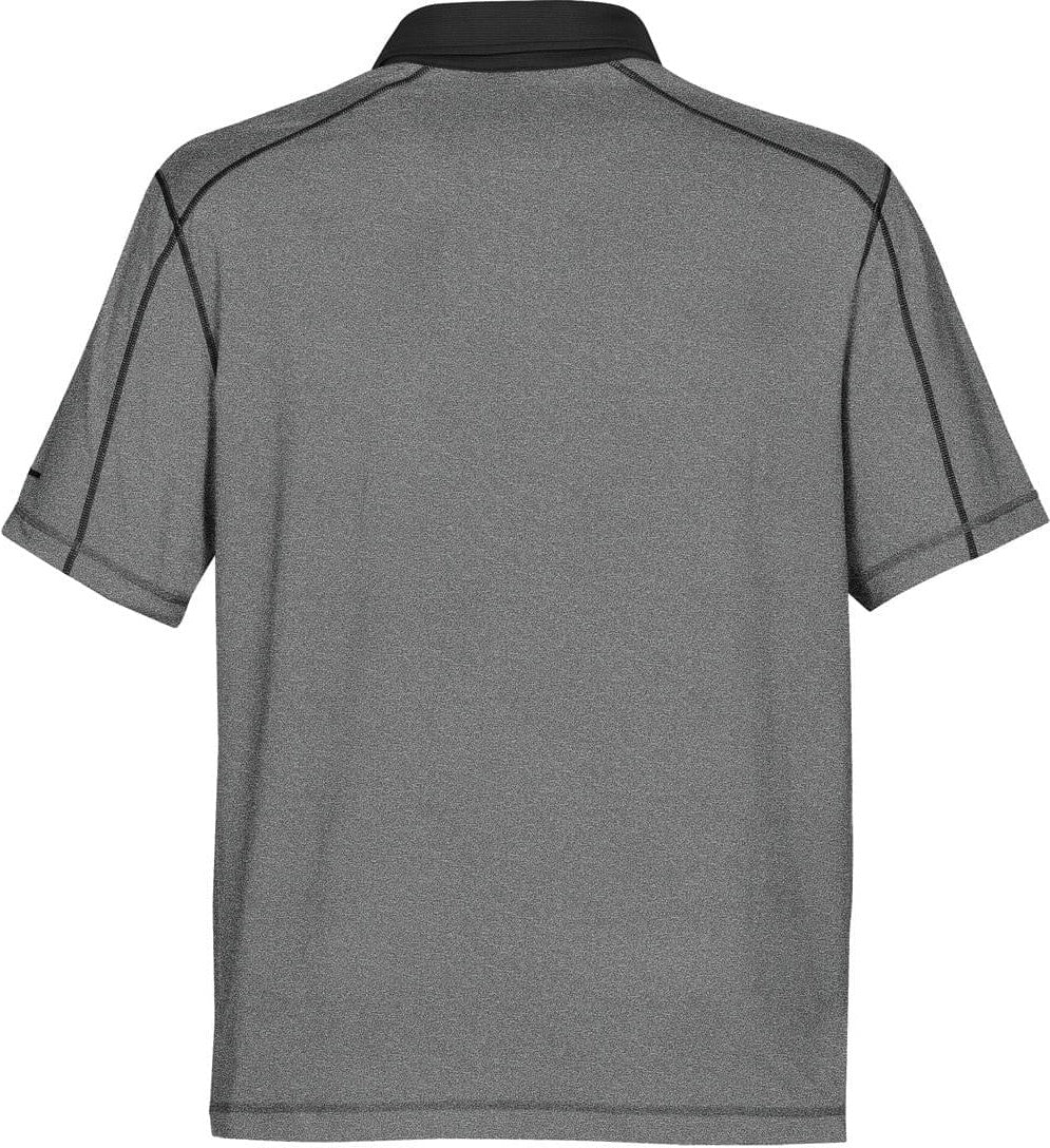 Stormtech Ipz-2 Men’s Odyssey Performance Polo - Carbon Melange - Black