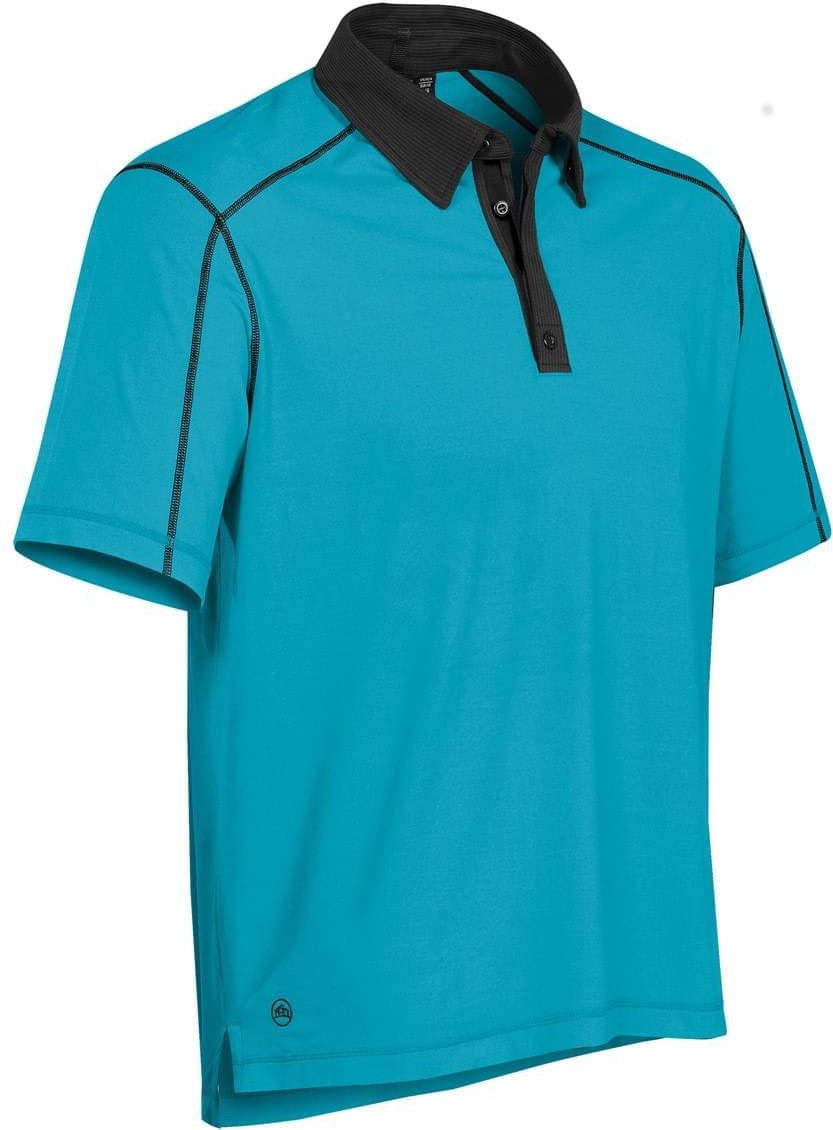 Stormtech Ipz-2 Men’s Odyssey Performance Polo - Electric Blue Black