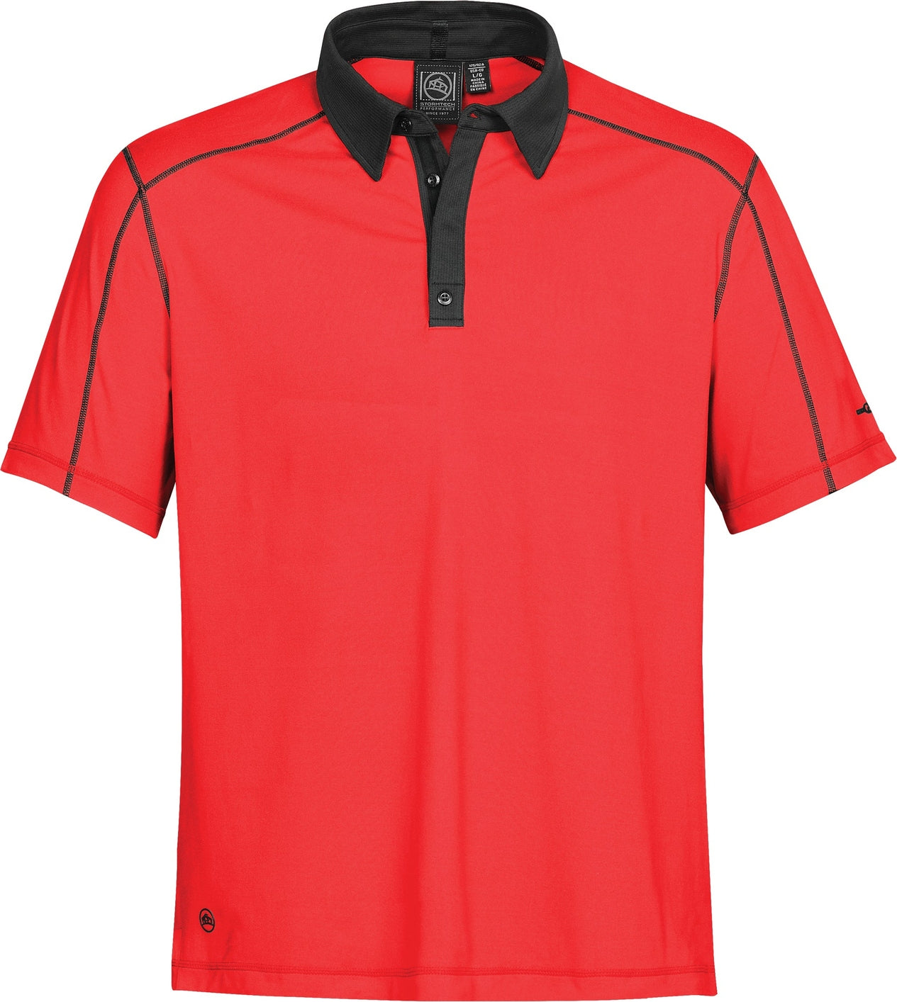 Stormtech Ipz-2 Men’s Odyssey Performance Polo - Scarlet Black - Adult s
