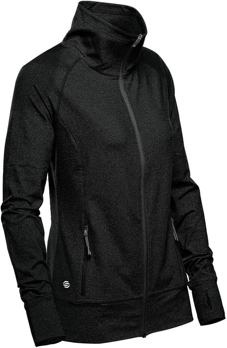 Stormtech Jlc-1w Women’s Pacific Knit Full Zip Jacket - Black