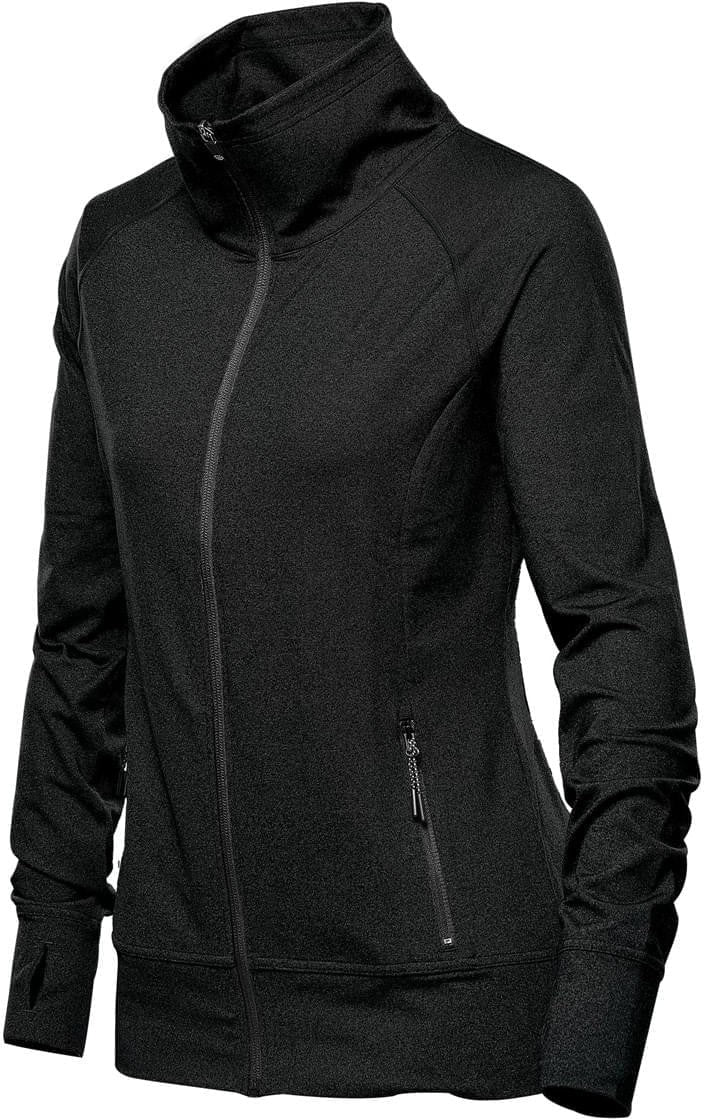 Stormtech Jlc-1w Women’s Pacific Knit Full Zip Jacket - Black