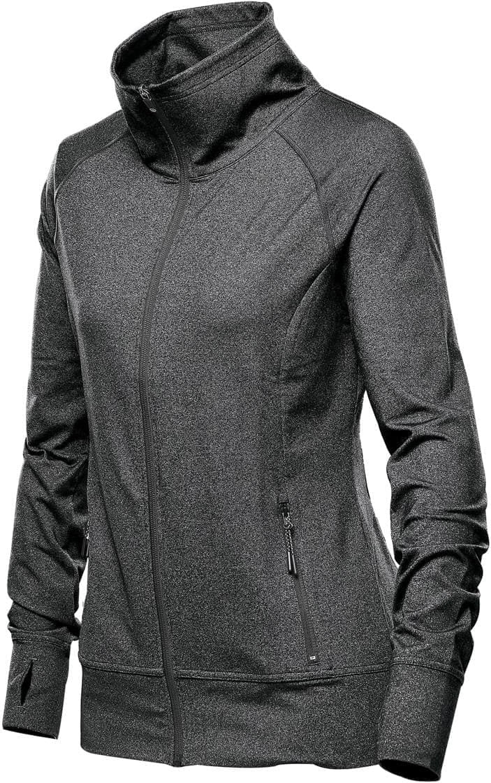 Stormtech Jlc-1w Women’s Pacific Knit Full Zip Jacket - Graphite Heather