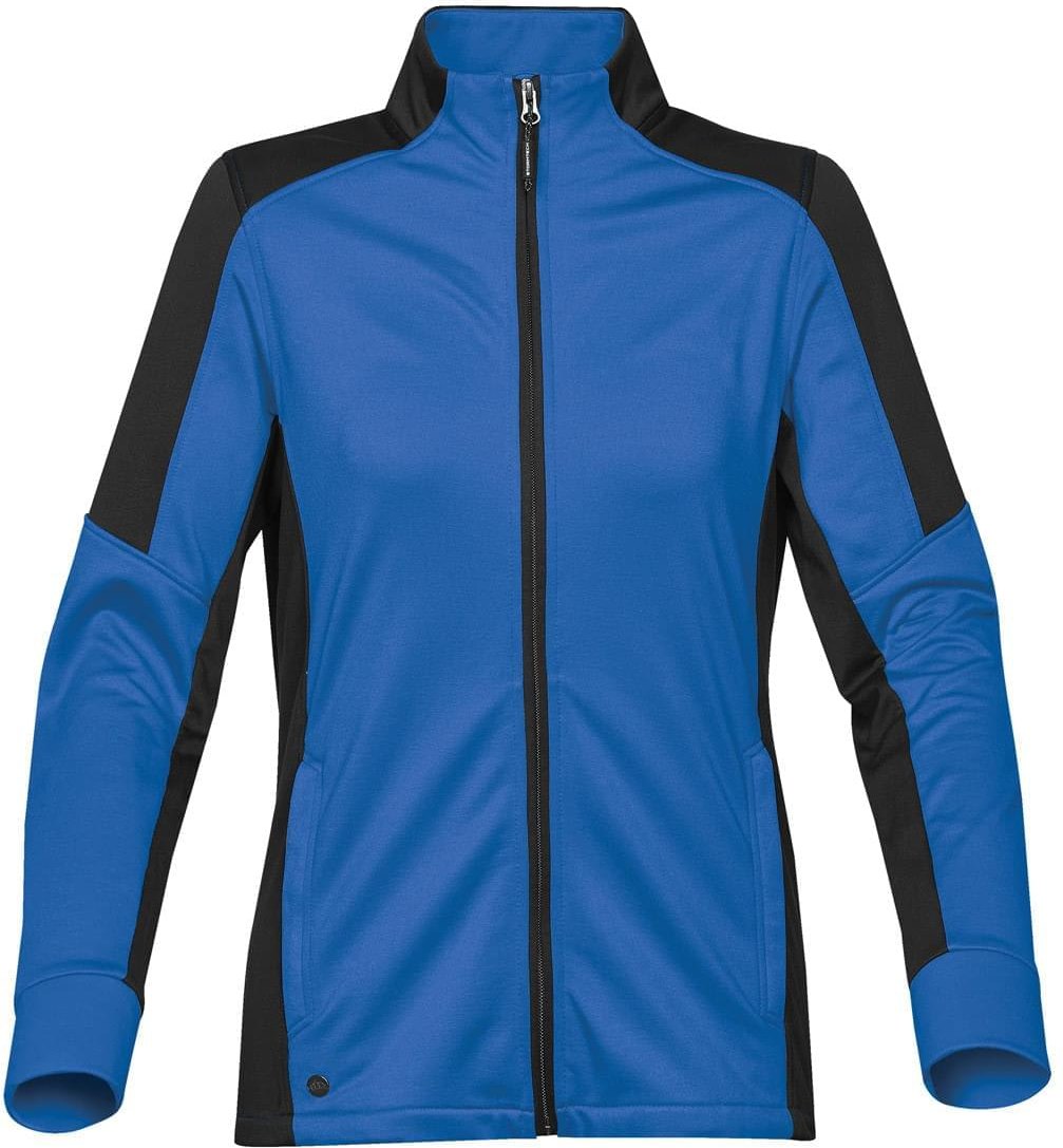 Stormtech Jlx-1w Women’s Chakra Fleece Jacket - Azure Blue Black - Ladies Xs