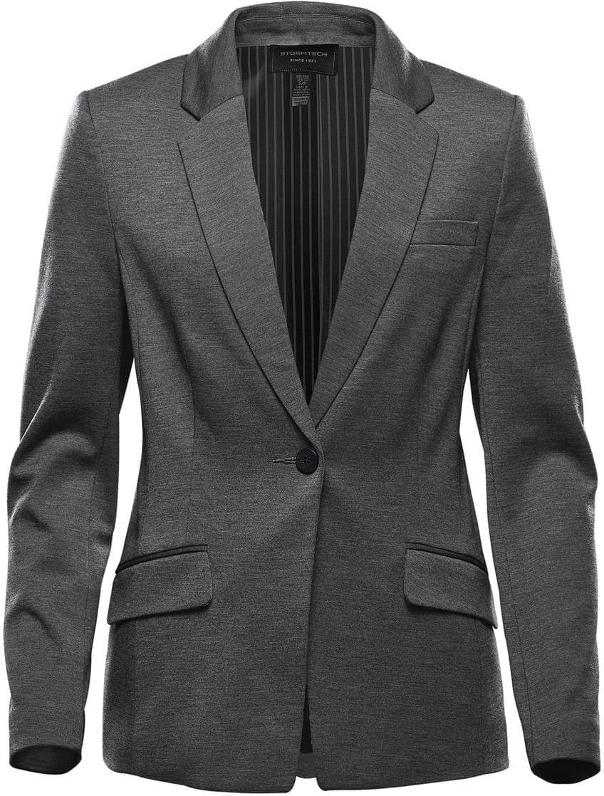 Stormtech Knb-1w Women’s Delano Knit Blazer - Graphite Heather - Ladies 2xs
