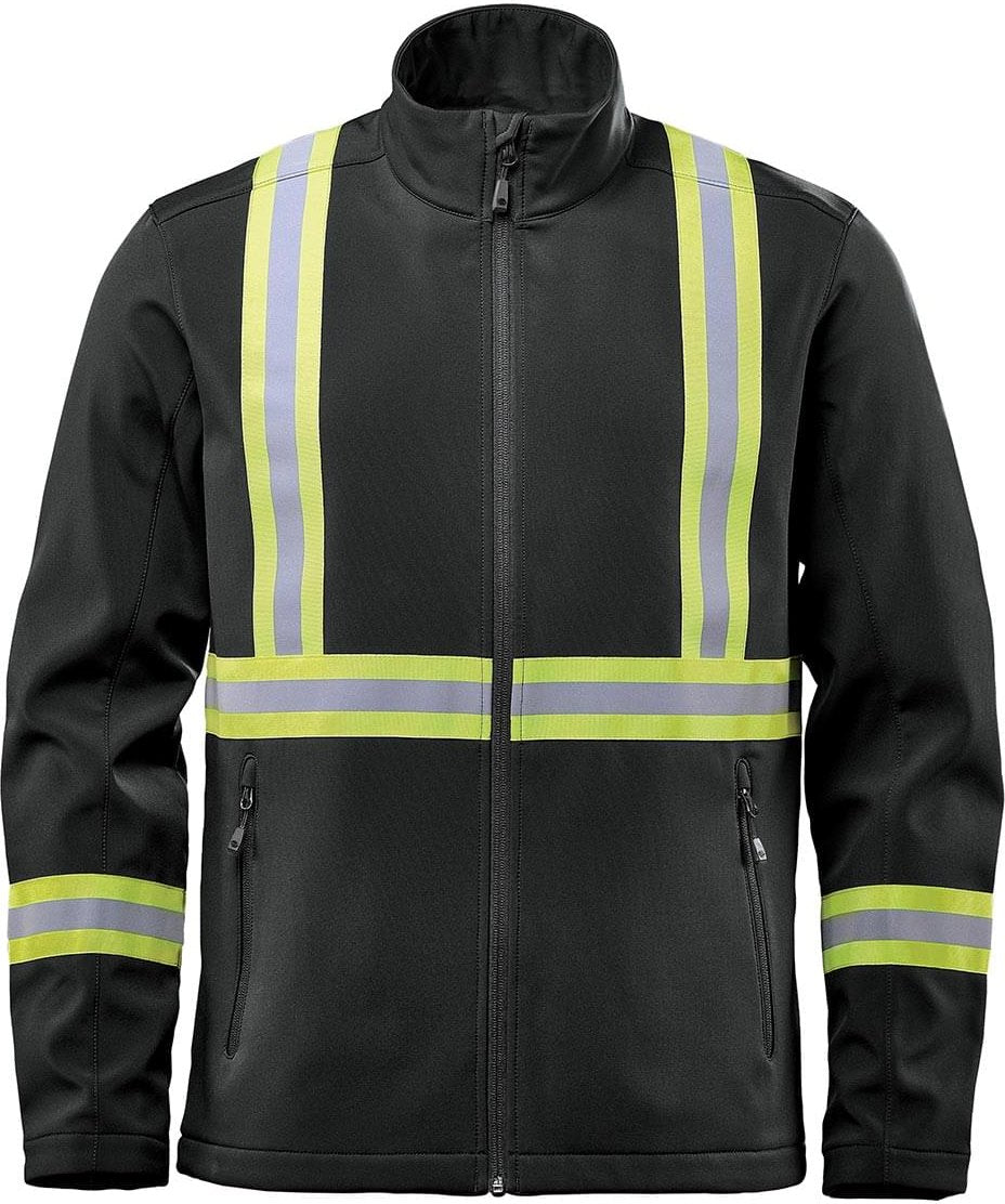 Stormtech Ksb-1r Men’s Orbiter Reflective Softshell - Black - Adult s