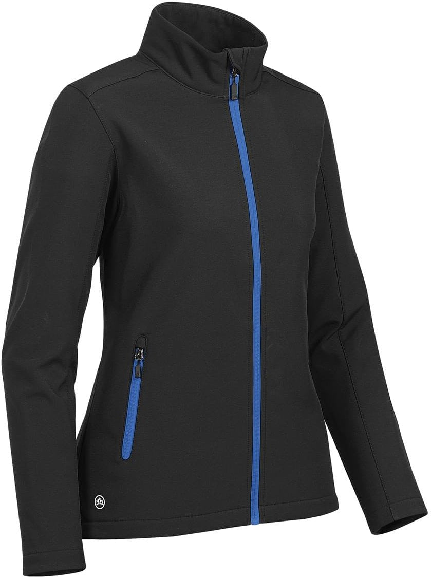 Stormtech Ksb-1w Women’s Orbiter Softshell - Black Azure Blue