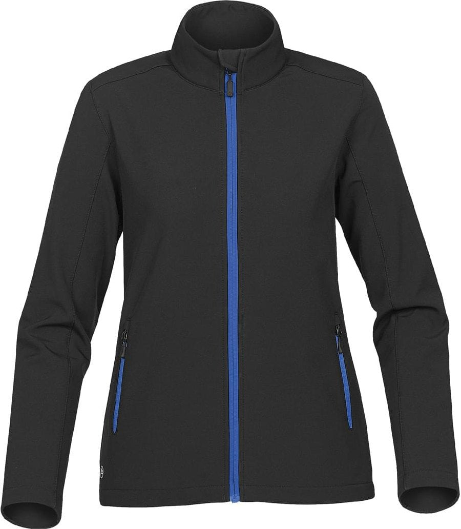 Stormtech Ksb-1w Women’s Orbiter Softshell - Black Azure Blue - Ladies Xs