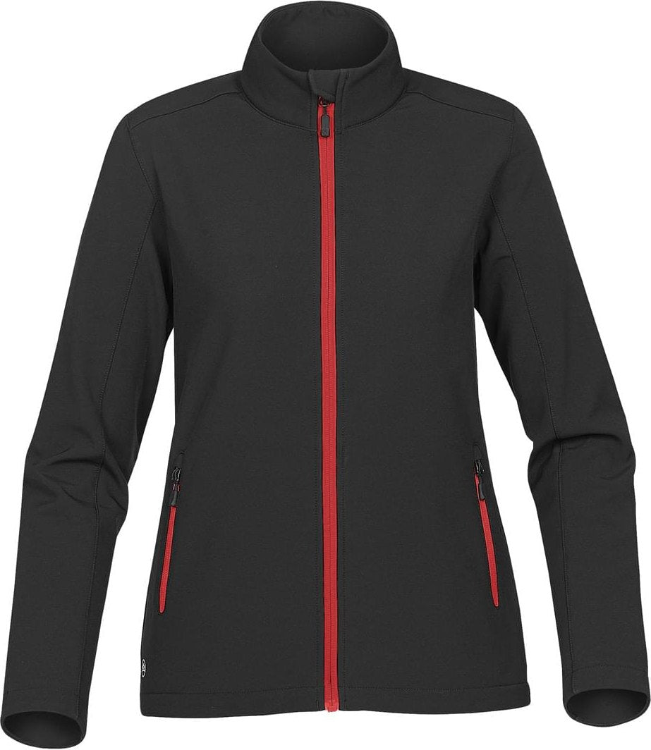 Stormtech Ksb-1w Women’s Orbiter Softshell - Black Bright Red - Ladies Xs