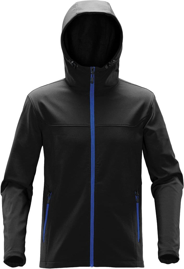 Stormtech Ksh-1 Men’s Orbiter Softshell Hoody - Black Azure Blue - Adult s