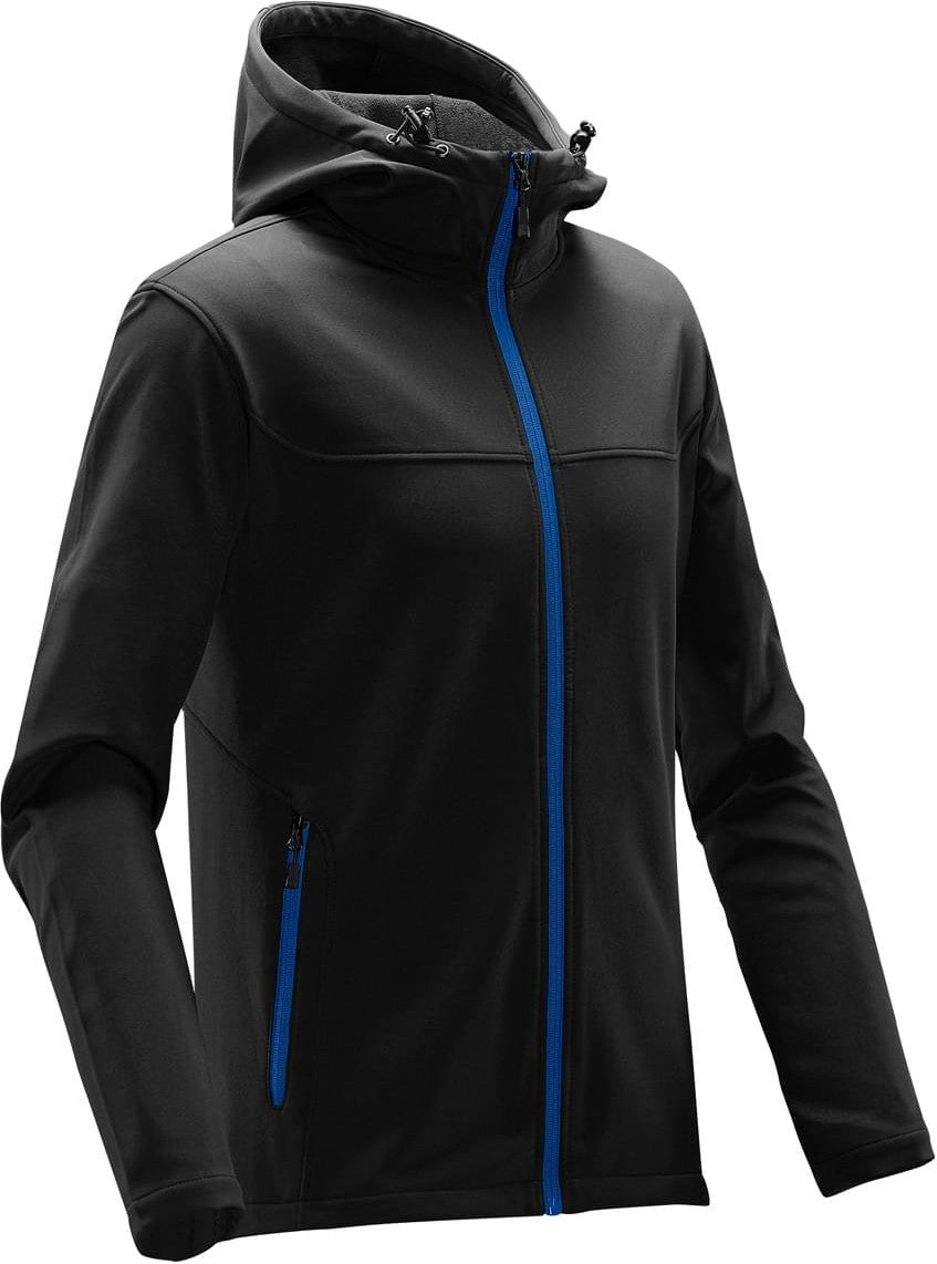 Stormtech Ksh-1 Men’s Orbiter Softshell Hoody - Black Azure Blue