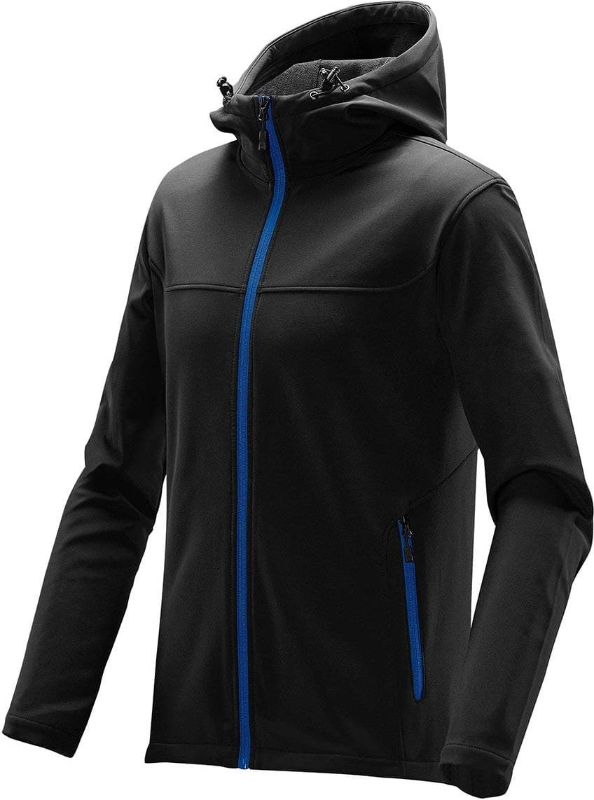 Stormtech Ksh-1 Men’s Orbiter Softshell Hoody - Black Azure Blue