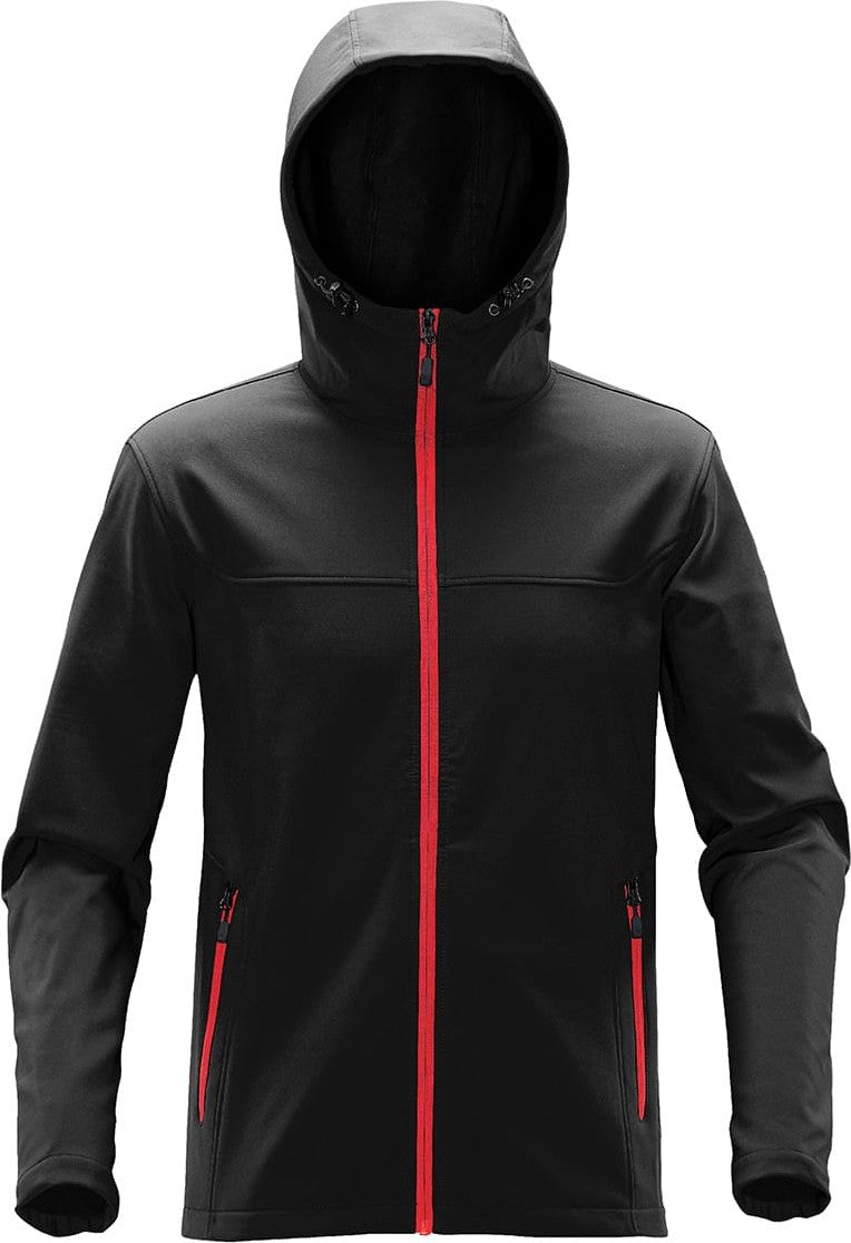 Stormtech Ksh-1 Men’s Orbiter Softshell Hoody - Black Bright Red - Adult s