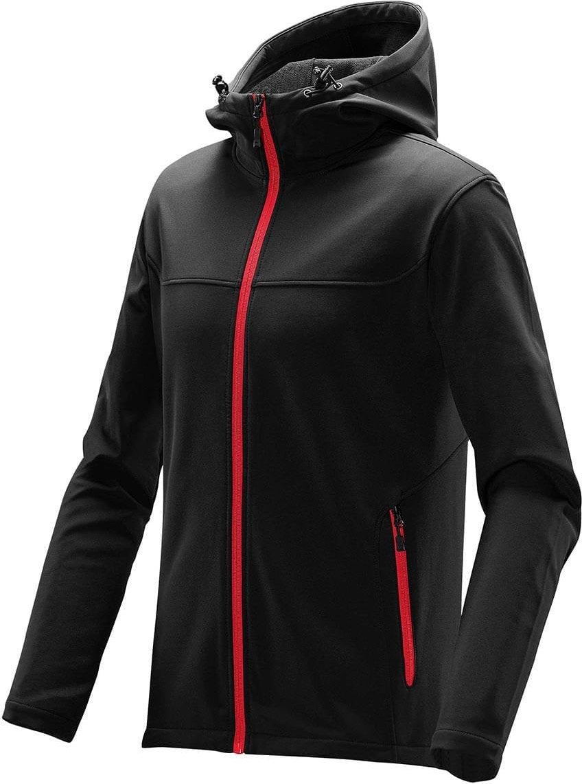 Stormtech Ksh-1 Men’s Orbiter Softshell Hoody - Black Bright Red