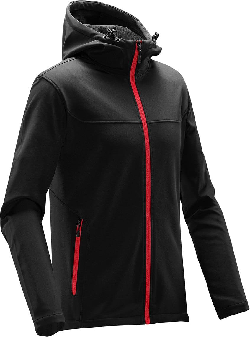 Stormtech Ksh-1 Men’s Orbiter Softshell Hoody - Black Bright Red
