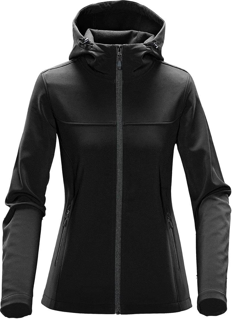 Stormtech Ksh-1w Women’s Orbiter Softshell Hoody - Black Dolphin - Ladies Xs