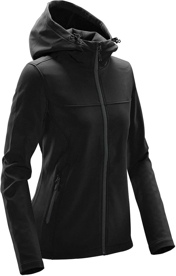 Stormtech Ksh-1w Women’s Orbiter Softshell Hoody - Black Dolphin