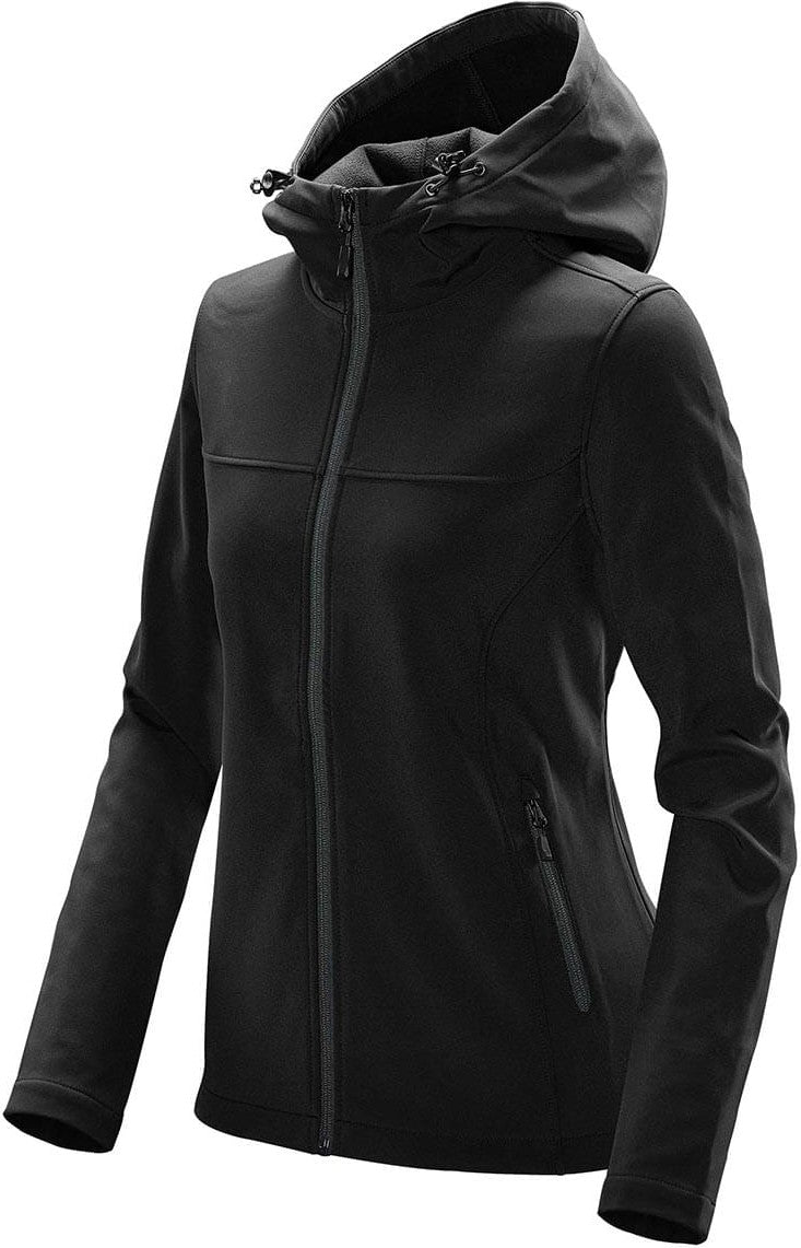 Stormtech Ksh-1w Women’s Orbiter Softshell Hoody - Black Dolphin