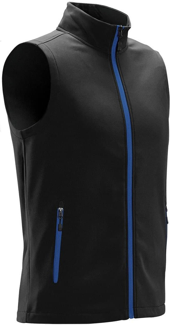 Stormtech Ksv-1 Men’s Orbiter Softshell Vest - Black Azure Blue