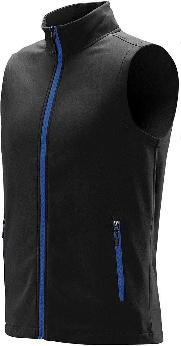 Stormtech Ksv-1 Men’s Orbiter Softshell Vest - Black Azure Blue