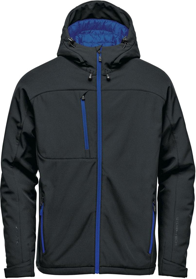 Stormtech Ksx-1 Men’s Orbiter Insulated Softshell - Black Azure Blue - Adult s