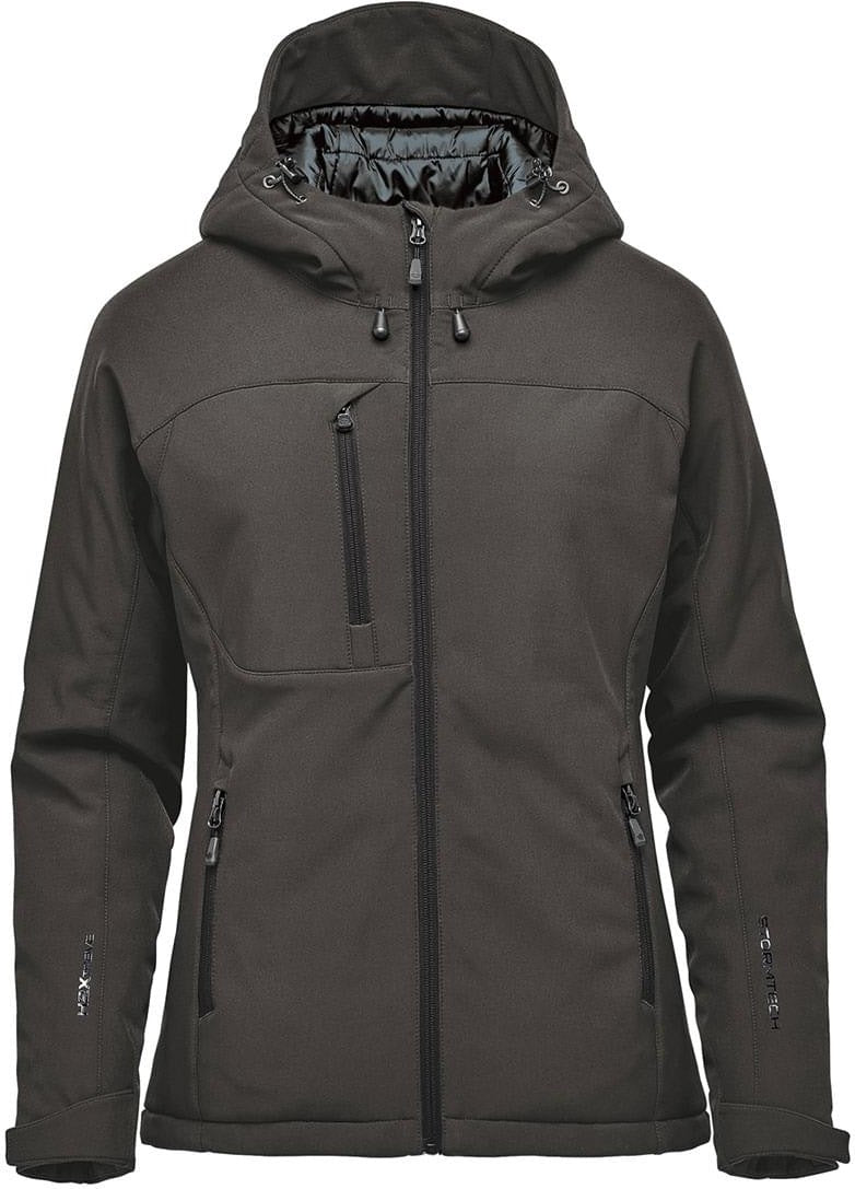 Stormtech Ksx-1w Women’s Orbiter Insulated Softshell - Granite Black - Ladies Xs