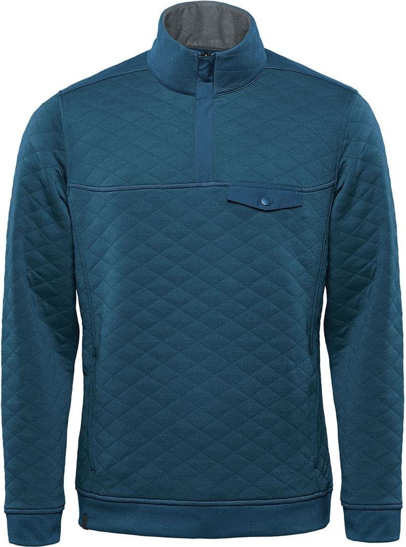 Stormtech Kxp-1 Men’s Montebello Thermal 1/4 Zip Pullover - Steel Blue - Adult s