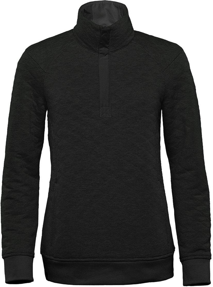 Stormtech Kxp-1w Women’s Montebello Thermal 1/4 Zip Pullover - Dark Charcoal Heather - Ladies Xs