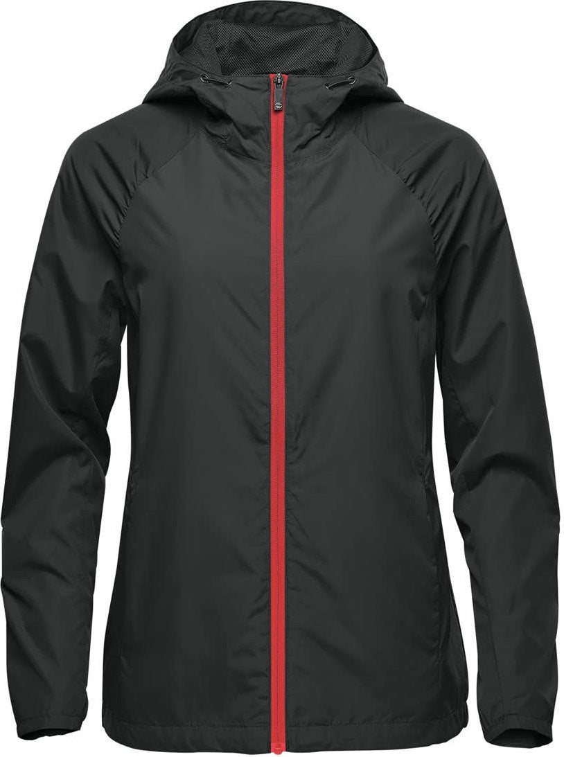 Stormtech Kxt-2w Women’s Pacifica Jacket - Black Bright Red - Ladies Xs