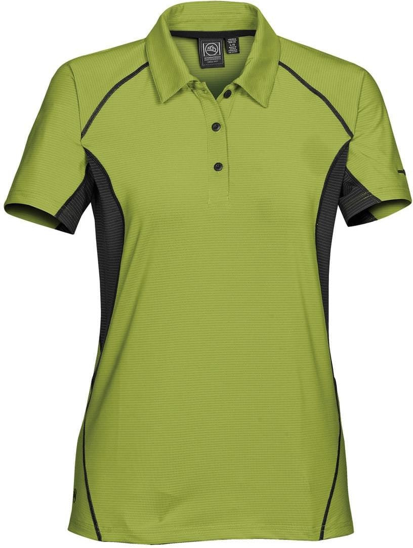 Stormtech Lpg-1w Women’s Laguna Performance Polo - Apple Green Black - Ladies Xs