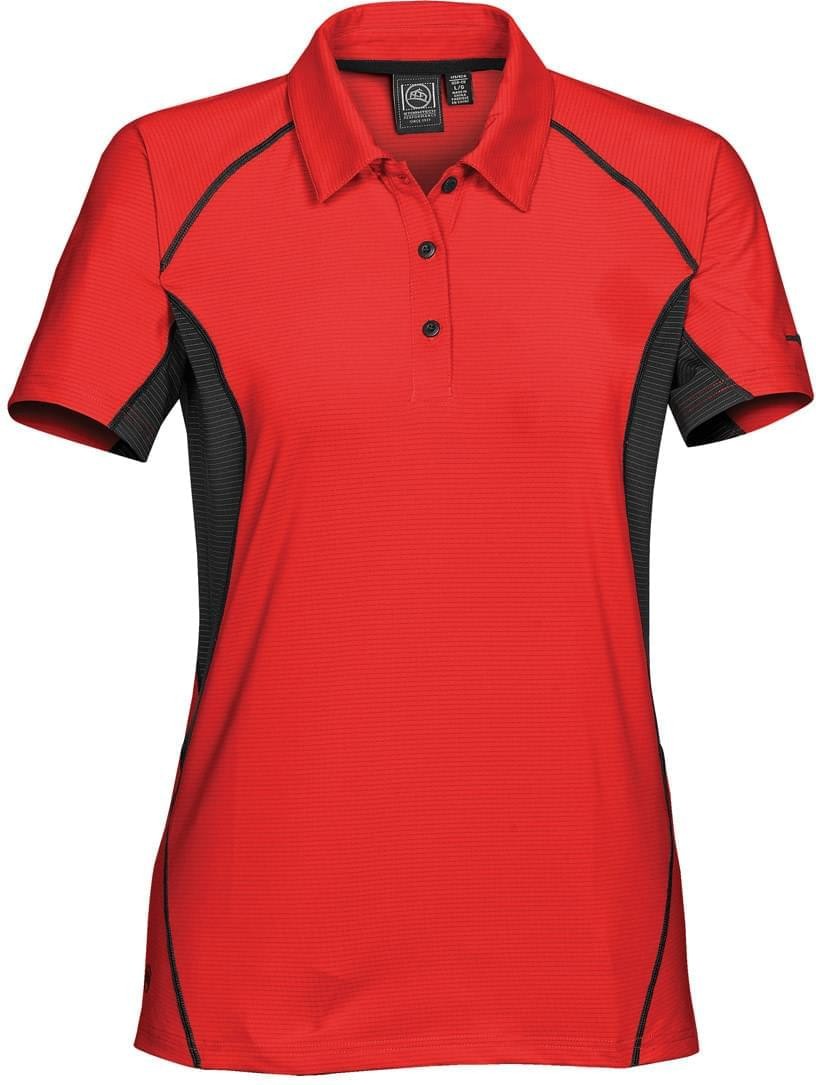 Stormtech Lpg-1w Women’s Laguna Performance Polo - Canada Red Black - Ladies Xs