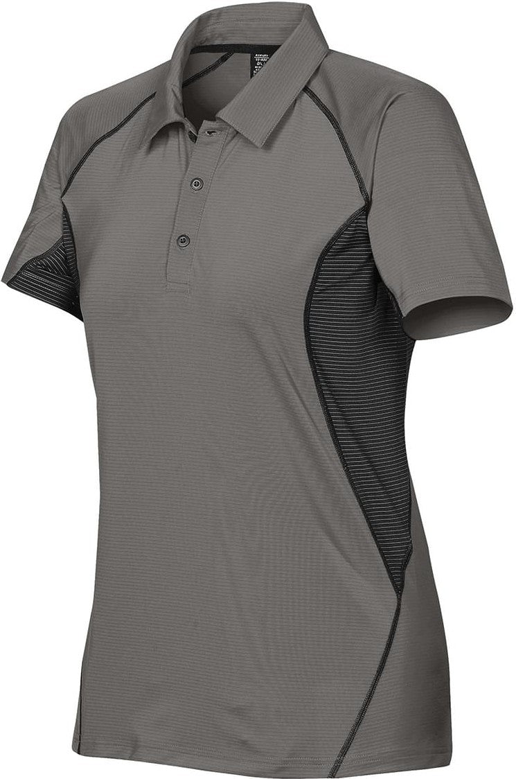 Stormtech Lpg-1w Women’s Laguna Performance Polo - Pewter - Black