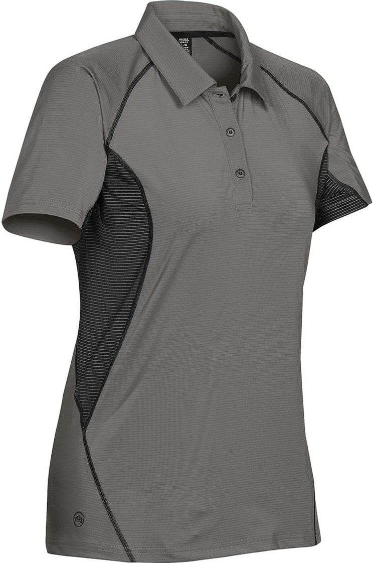 Stormtech Lpg-1w Women’s Laguna Performance Polo - Pewter - Black