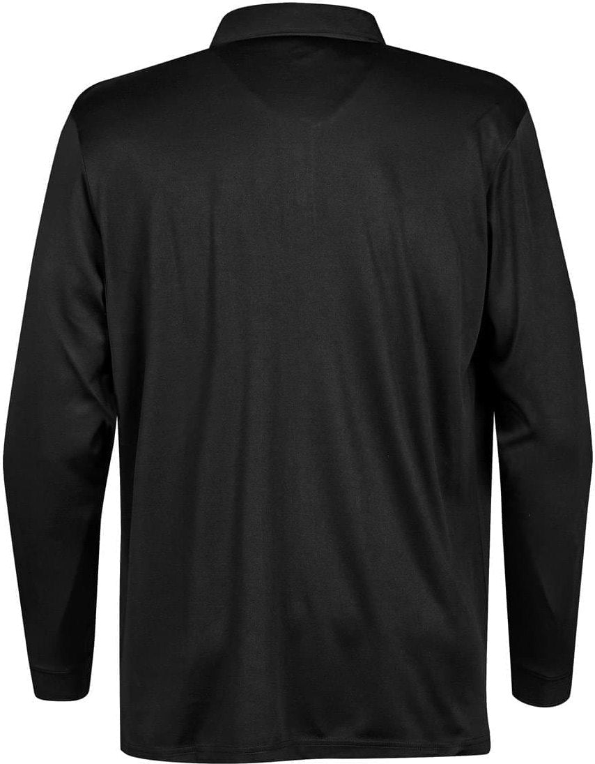 Stormtech Lps-1 Men’s Long Sleeve Apollo H2x-dry Polo - Black - Adult 2xl