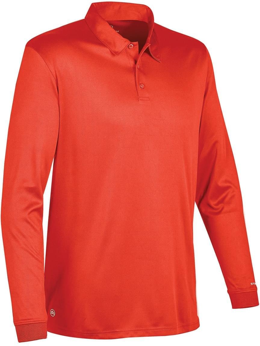Stormtech Lps-1 Men’s Long Sleeve Apollo H2x-dry Polo - Hot Red