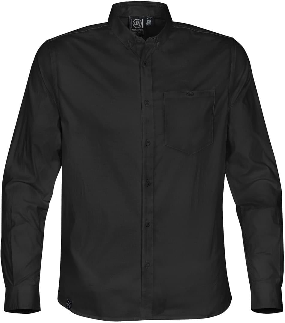 Stormtech Lpz-2 Men’s Harbour Long Sleeve Shirt- Black - Adult m
