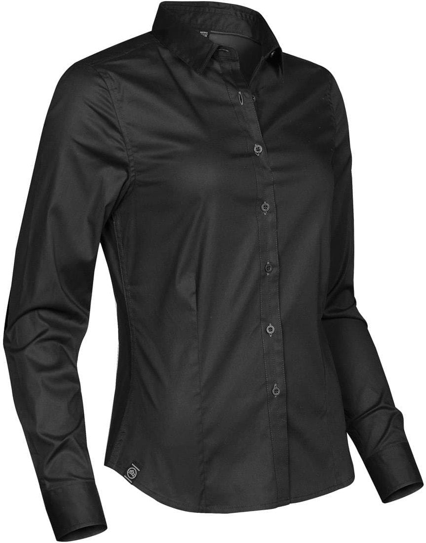 Stormtech Lpz-2w Women’s Harbour Long Sleeve Shirt - Black - Ladies Xs