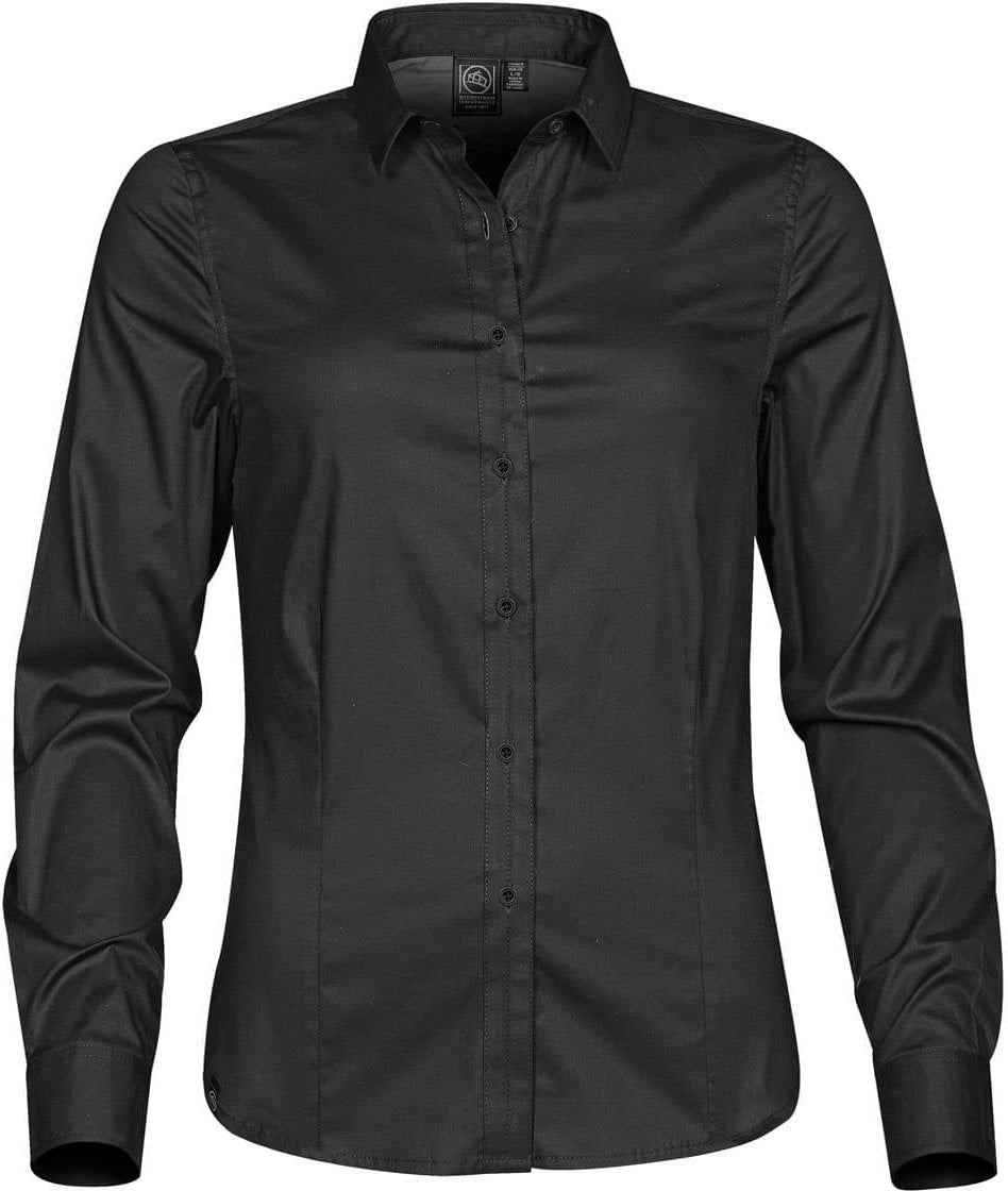 Stormtech Lpz-2w Women’s Harbour Long Sleeve Shirt - Black - Ladies Xs