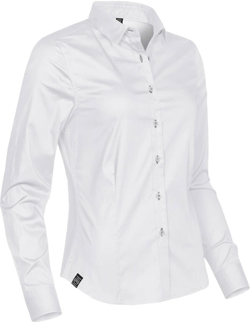Stormtech Lpz-2w Women’s Harbour Long Sleeve Shirt - White