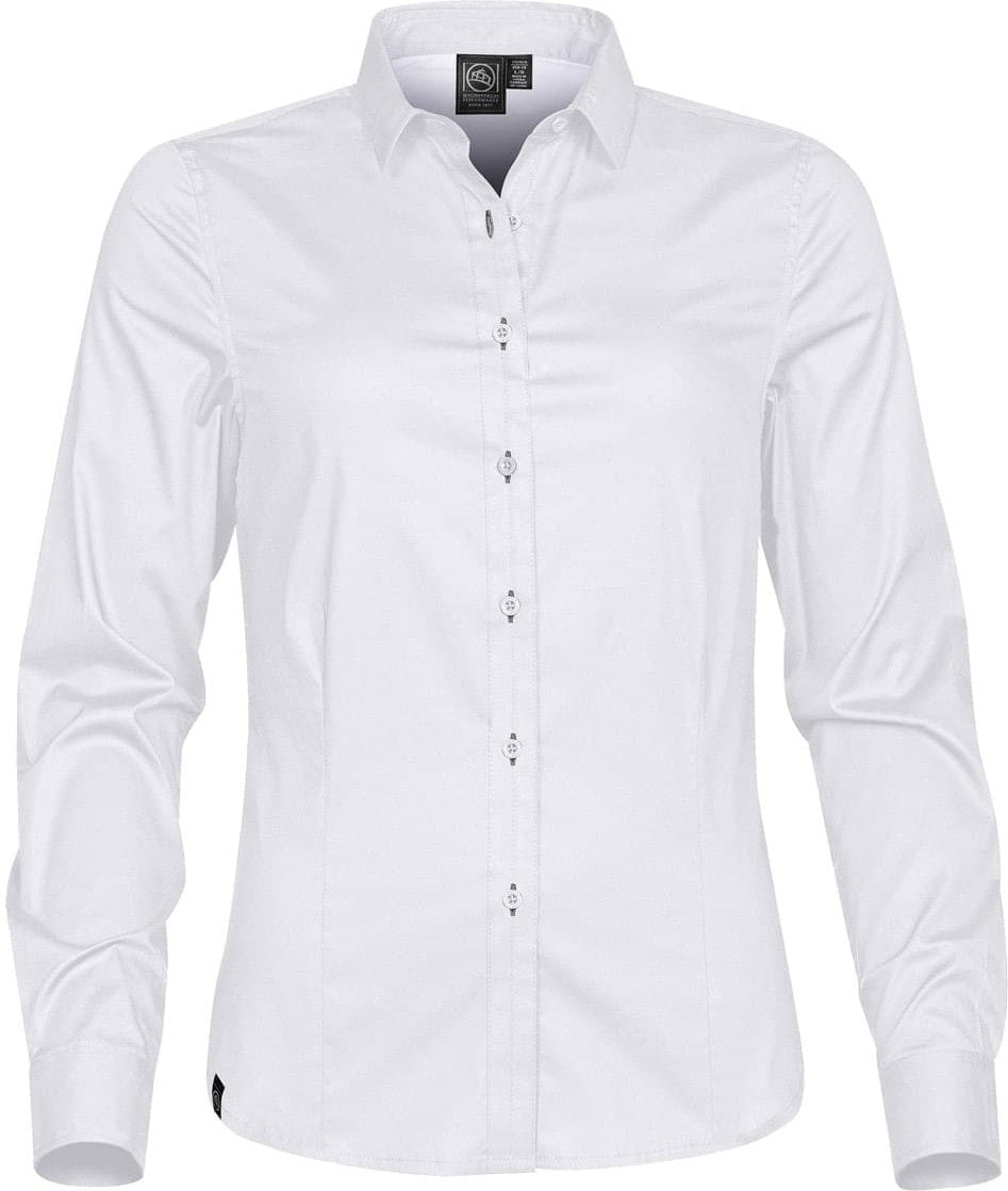 Stormtech Lpz-2w Women’s Harbour Long Sleeve Shirt - White - Ladies s