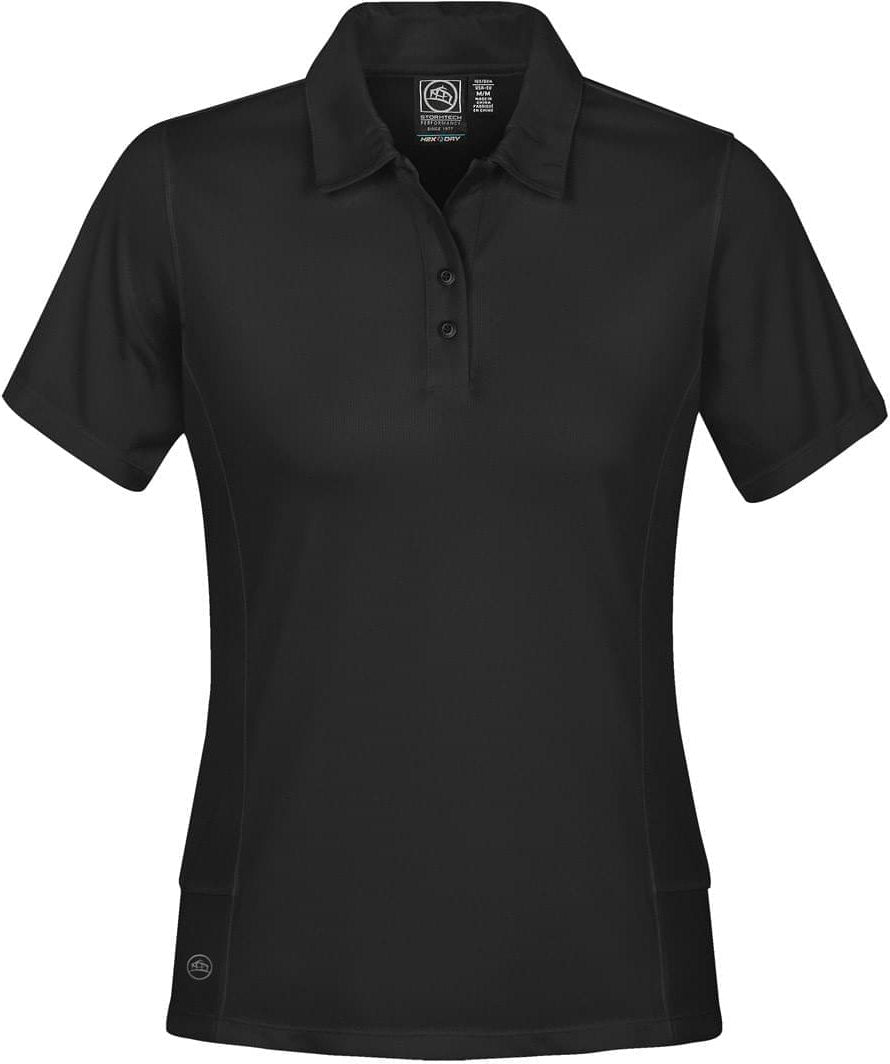 Stormtech Mpx-2w Women’s Micromesh Polo - Black - Ladies s