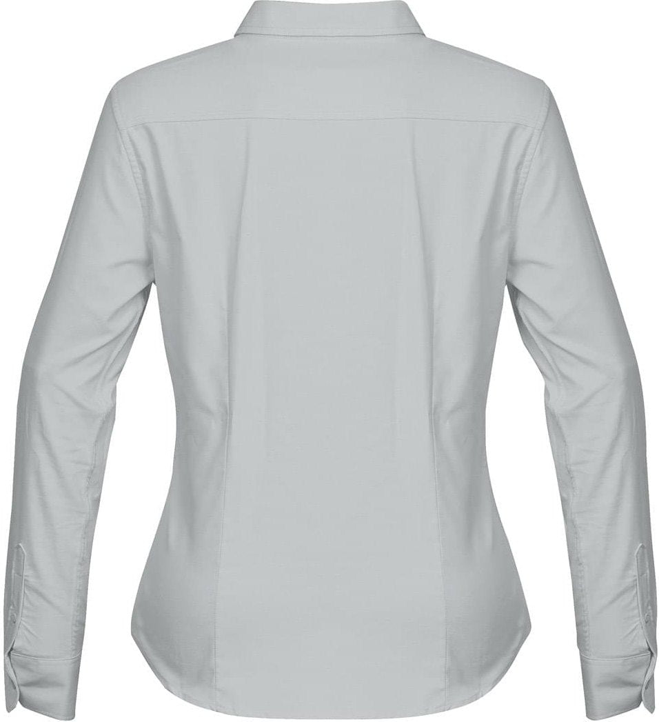 Stormtech Nbs-1w Women’s Hudson Oxford Shirt - Cool Silver - Ladies Xs