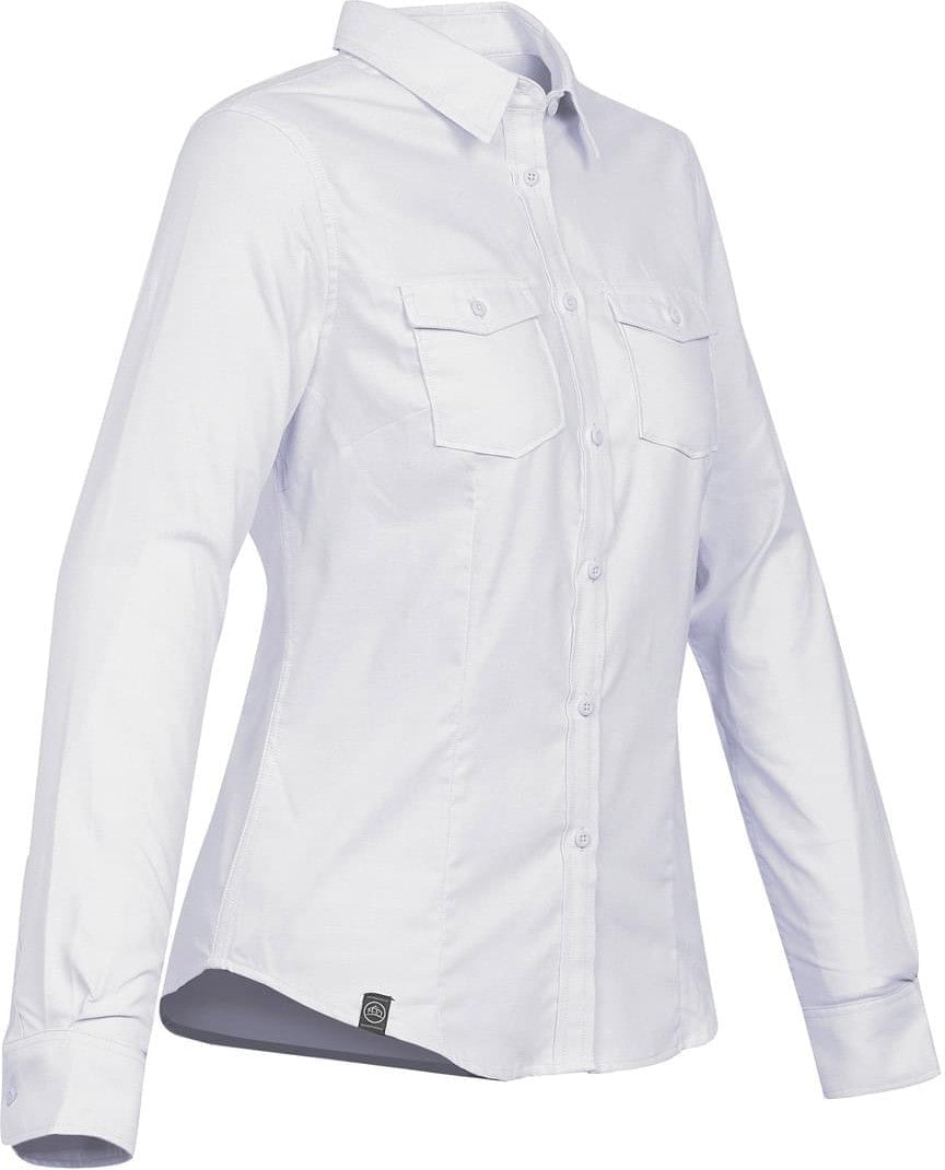 Stormtech Nbs-1w Women’s Hudson Oxford Shirt - White