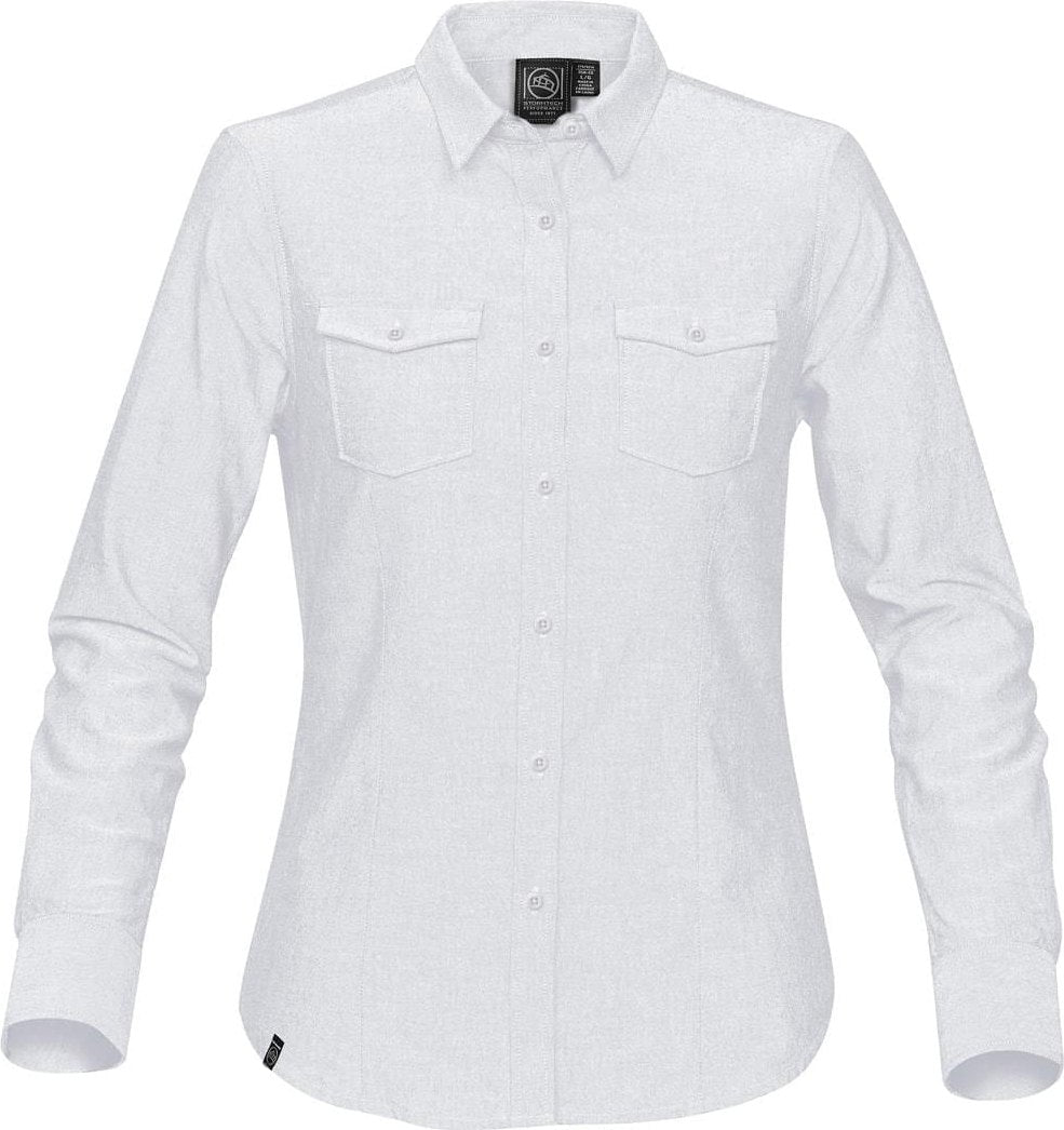 Stormtech Nbs-1w Women’s Hudson Oxford Shirt - White - Ladies l