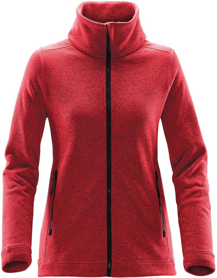 Stormtech Nfx-2w Women’s Tundra Sweater Fleece Jacket - Red Heather - Ladies Xs