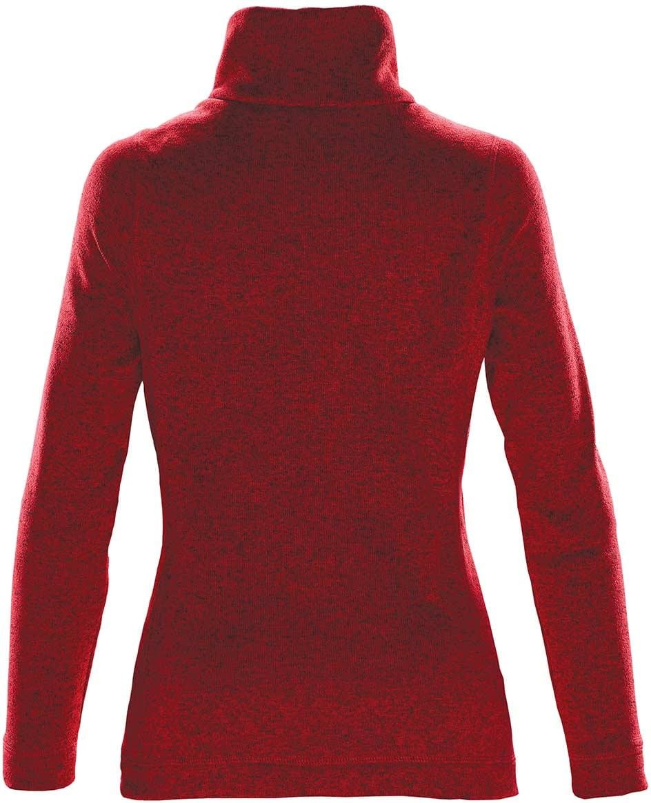 Stormtech Nfx-2w Women’s Tundra Sweater Fleece Jacket - Red Heather - Ladies Xs